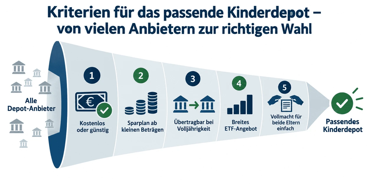 Kriterien für das passende Kinderdepot