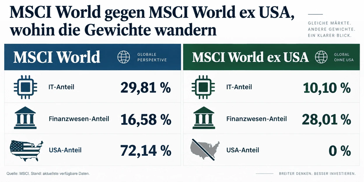 MSCI World vs. MSCI World ex USA