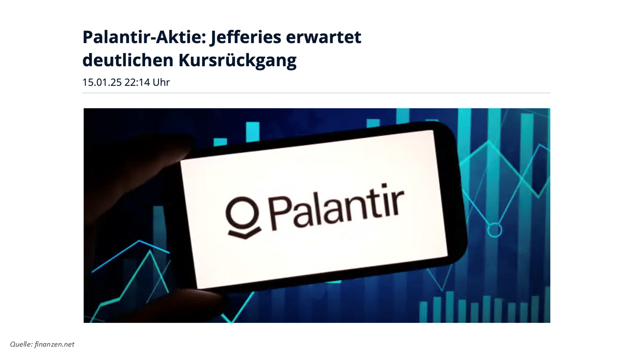 Palantir Aktie Analystenbewertung