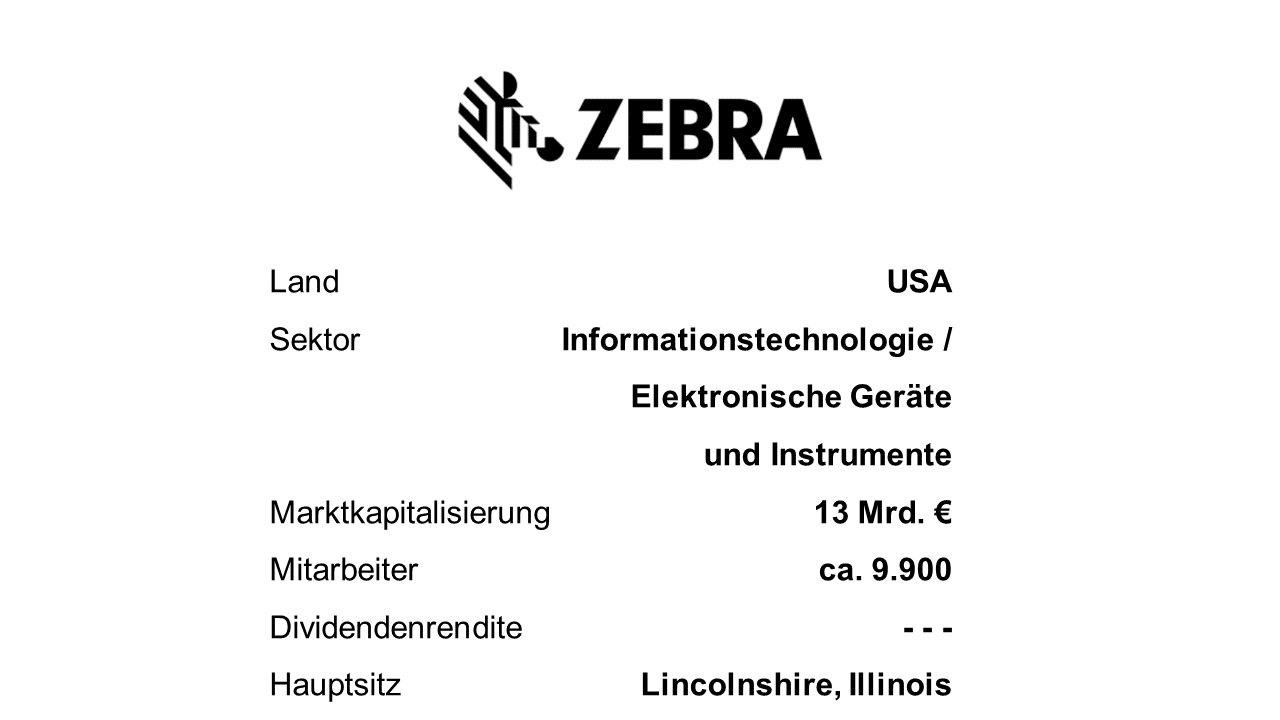 Zebra Technologies Unternehmensprofil