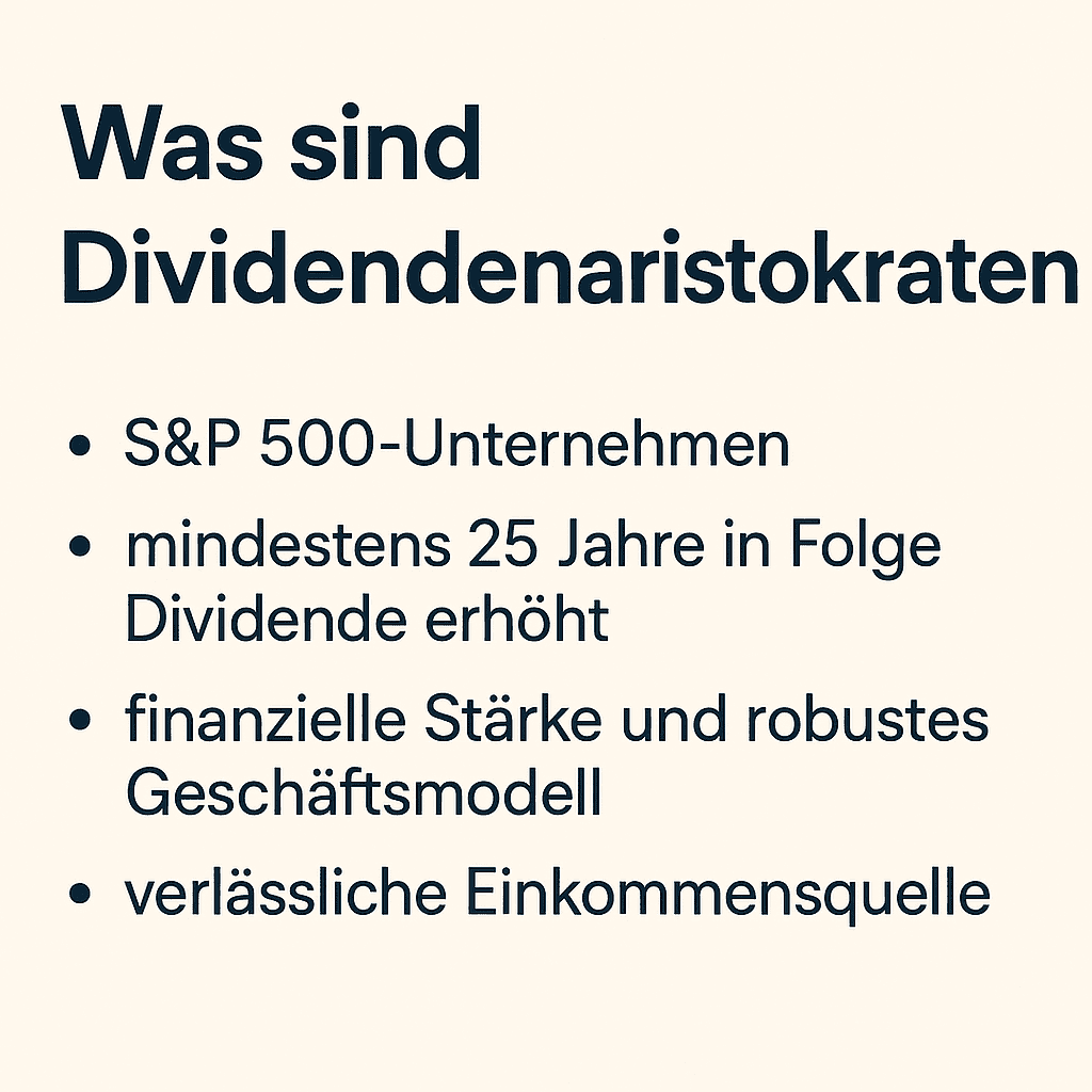 Dividendenaristokraten Definition