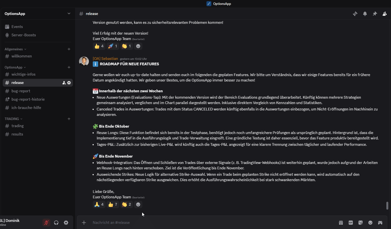 OptionsApp Discord
