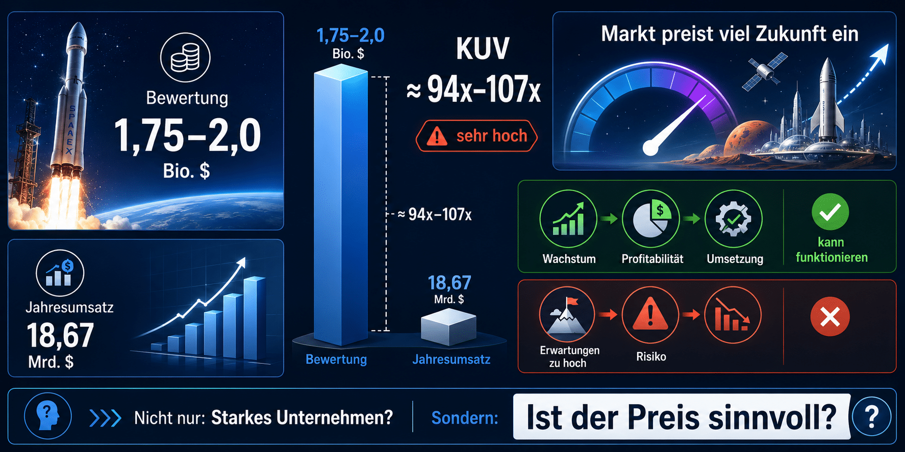 SpaceX Bewertung