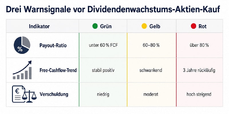 Dividendenwachstum Kriterien