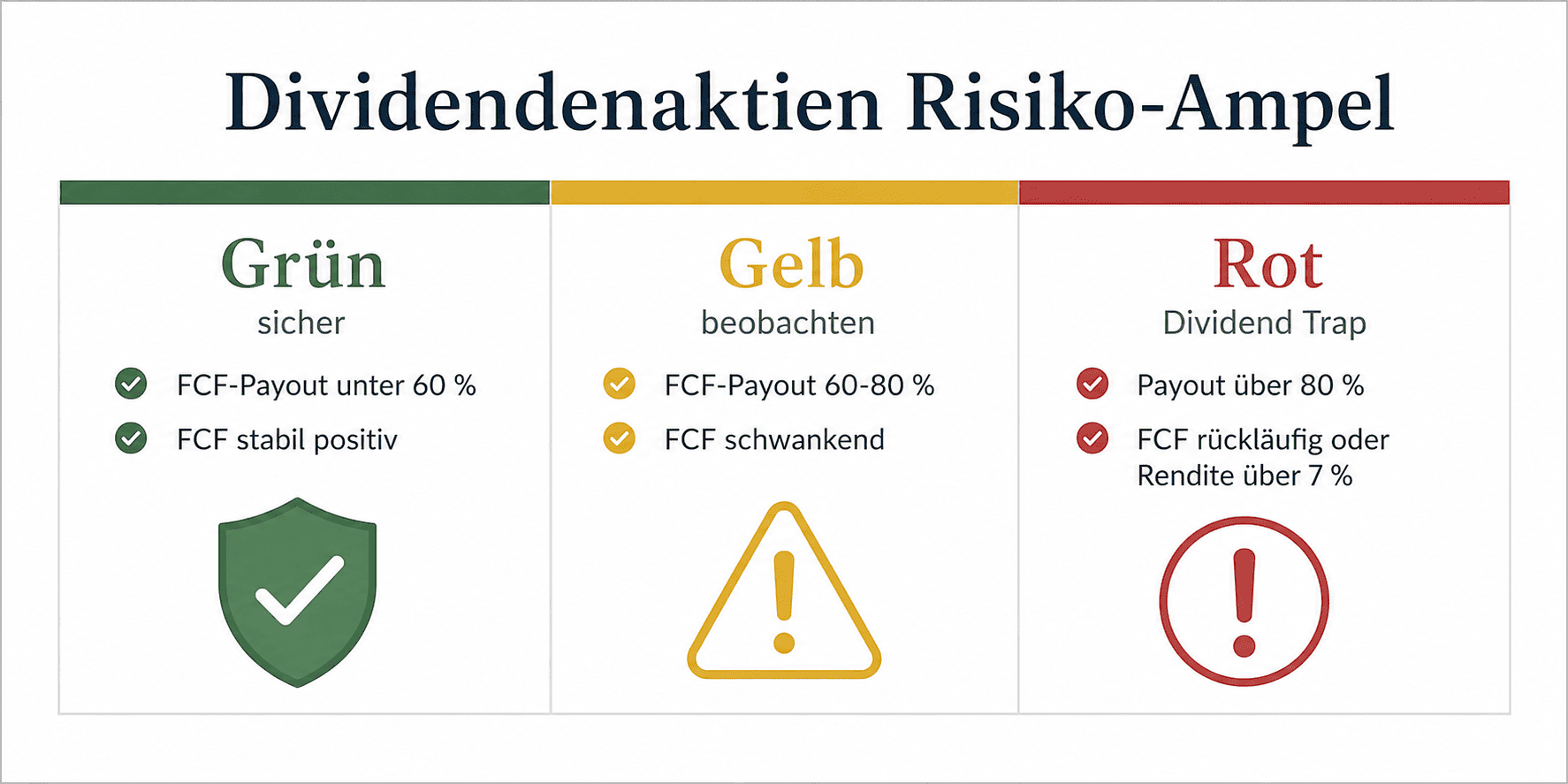 Dividendenaktien Risikoampel