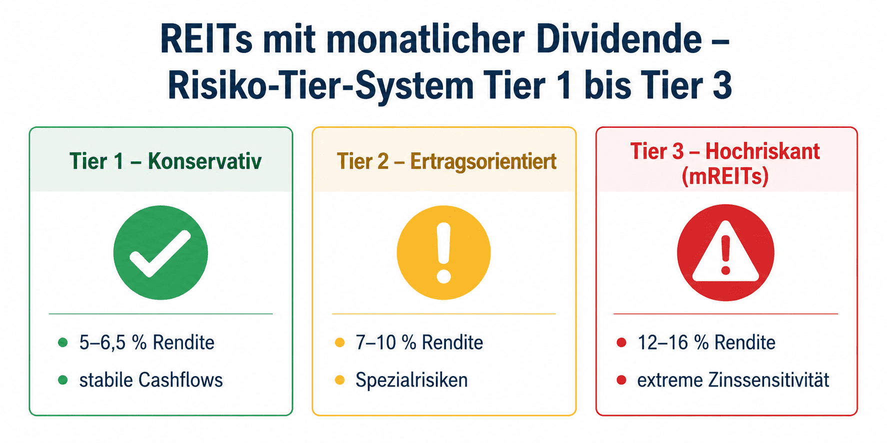 REIT Tier 1 bis 3