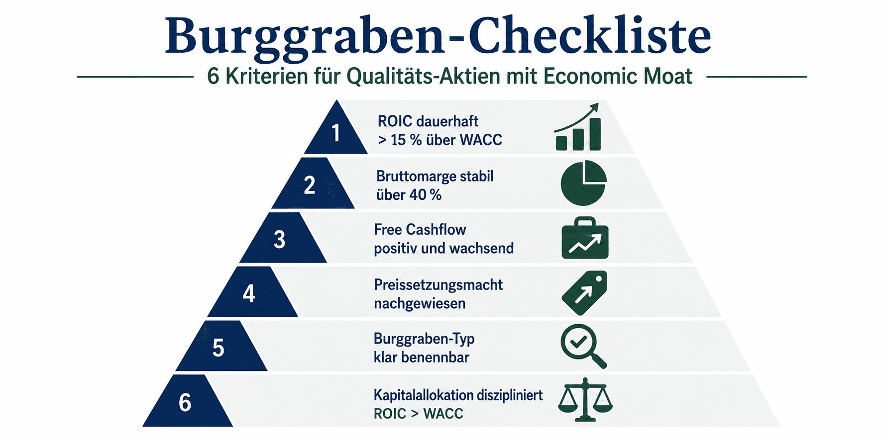 Burggraben Checkliste